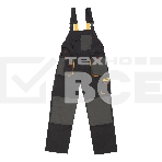 Полукомбинезон профессиональный рабочий Denzel 65% полиэстер 35% хлопок, L, фото8