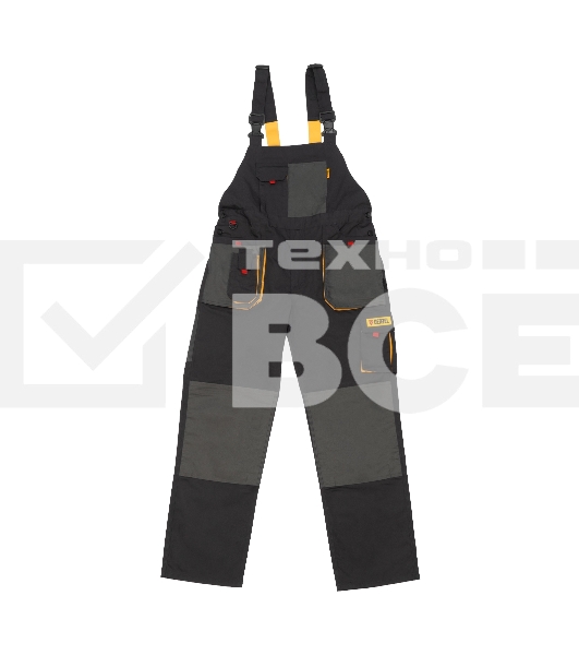 Полукомбинезон профессиональный рабочий Denzel 65% полиэстер 35% хлопок, L