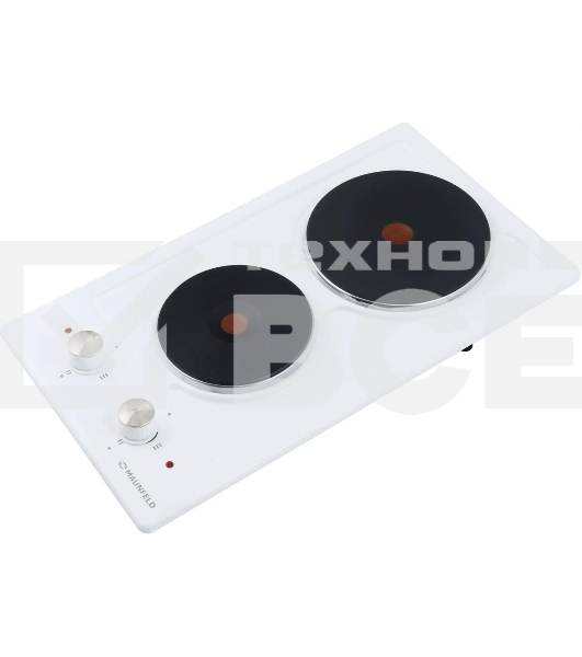 Электрическая варочная панель Maunfeld EEHE.32.4W, конфорок: 2 шт., эмаль, независимая, белый