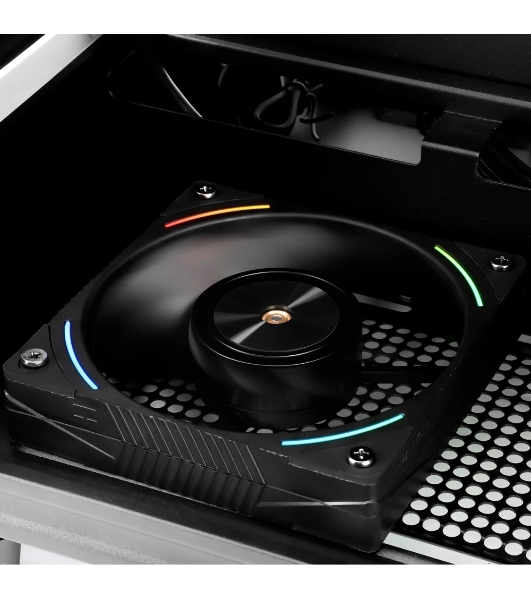 Кулер для корпуса Thermalright TL-K12R Reverse (120x120x25mm, 4-pin PWM, ARGB, 69CFM, 27dBA, 2150RPM, черный)