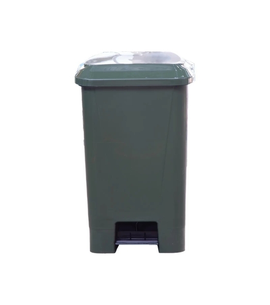 Мусорный контейнер полимерный ТАРА.РУ МКТ 60 зеленый 60л., в комплекте, с педалью, с пакетодерж. 36518