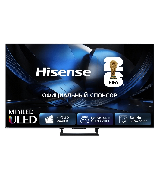 Телевизор Hisense 75' 75U7S серый, 4K UltraHD, 3840x2160 Mini LED, Smart TV