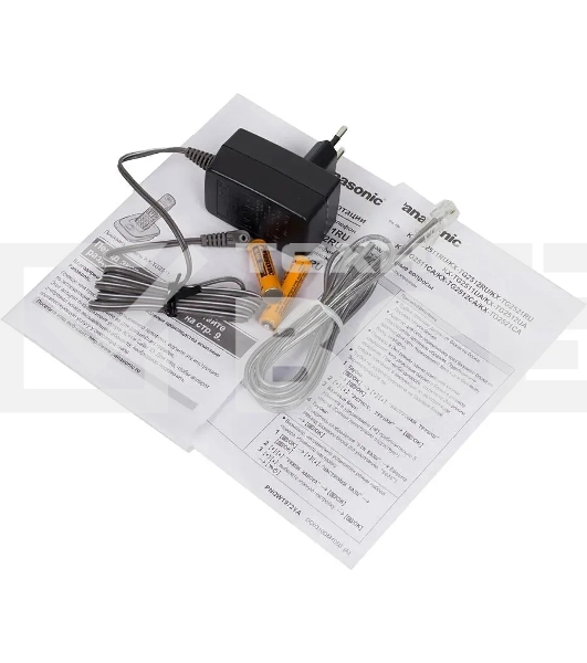 Телефон беспроводной (DECT) Panasonic KX-TG2511RUM (металик) {АОН, Caller ID,спикерфон на трубке,переход в Эко режим одним нажатием}