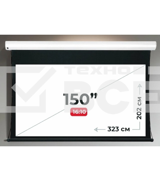 Экран для проектора S'OK Apollo SGPSMT-323x202A бокового натяжения, звукопрозрачный, белый к