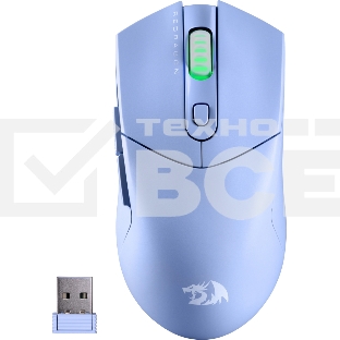 Мышь беспроводная REDRAGON St4r Pro голубой, 26000 dpi, радиоканал, Bluetooth, USB, кнопки - 6