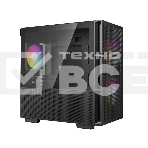 Компьютерный корпус Deepcool CH360 без БП, боковое окно (закаленное стекло), 2x140мм ARGB LED вентилятор спереди и 1x120мм ARGB LED вентилятор сзади, черный, mATX, фото5