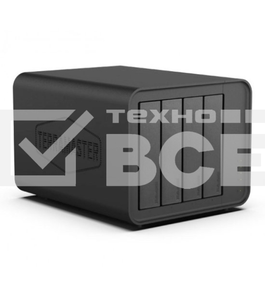 Сетевое хранилище TerraMaster D4-320 DAS tower/JBOD,RAID0,1/up to 4 SATA(3,5' or 2,5')/1xUSB3.1 Type-C gen2/1xPS/1YW