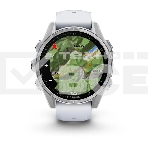 Смарт-часы Garmin Fenix 8 AMOLED серебристый, белый 43мм, фото7