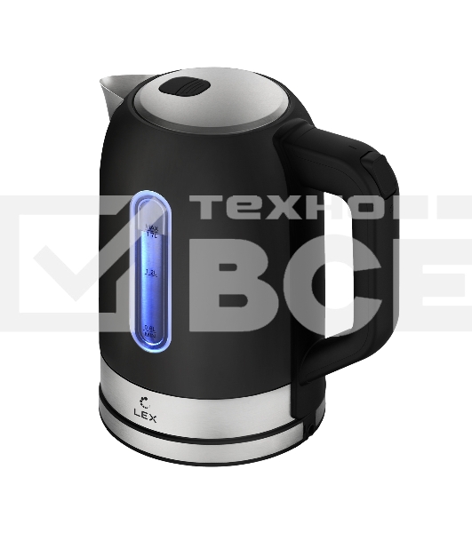Чайник электрический LEX LX 30018-2 1.7 л, 2200 Вт, черный