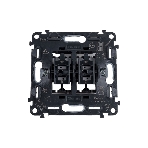 Выключатель двухклавишный 10А 2 Valena IN'MATIC. 50В. Безвинтовые зажимы Valena IN'MATIC. Выключатель двухклавишный 10А 250В. Безвинтовые зажимы, фото 1