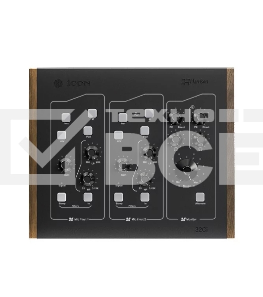 Аудиоинтерфейс USB Icon Harrison 32Ci предусилитель микрофонный с USB аудио интерейсом, АЦП/ЦАП: 24 бит/192 кГц, 20-20000 Гц, 125 дБ, S/N: -125 дБ, 2xCombo XLR/TRS, 2x1/4