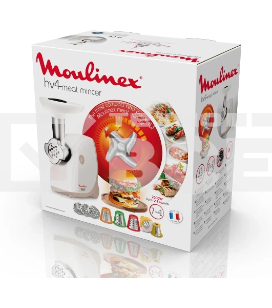 Мясорубка Moulinex ME476132 белый/бежевый, 2000 Вт