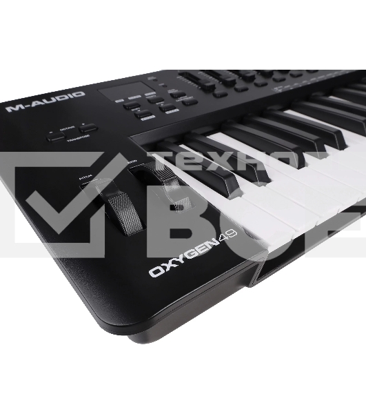 Клавиатура MIDI [OXYGEN49MKV] M-audio [Oxygen 49 MKV] 49 клавиш, LCD дисплей, 8 энкодеров, 8 пэдов, 9 фейдеров, 12 кнопок управления, колеса высоты тона и модуляции, smart control, auto-mapping, встроенный арпеджиатор, 1/4