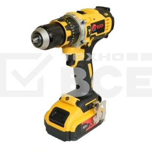 Дрель-шуруповерт аккумуляторная Edon AD-18, 18В, 2 АКБ, Кейс