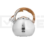 Чайник для плиты LARA LR00-82 4.5 л индукционное дно, свисток с кноп. механизмом, ручка нейлон, фото 1