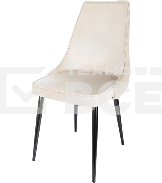 Стул для дома Бюрократ CH-K4_2 комплект 2 шт бежевый Holland 06 металл черный на ножках (CH-K4_1/HL07_2)