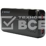 Портативный аккумулятор Gembird GPB-20Q, 20000мА·ч, QC/PD, дисплей, черный, фото7