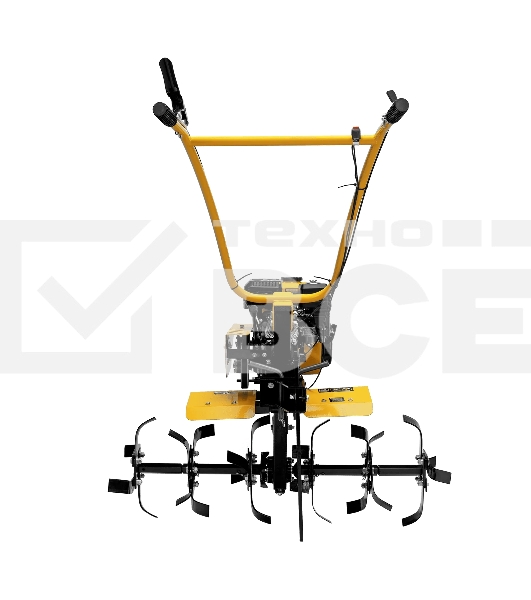 Мотоблок Denzel DPT-270SB, 7 л.с., ремен.сцеп, фрез 3х4, ШОМ, без колес, передачи 2В/1Н