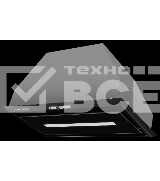 Вытяжка встраиваемая Kuppersberg Intro 60 Black черный, 54 см, 1500 куб. м/ч, 43 дБ
