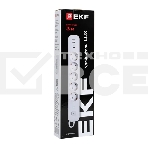 Удлинитель EKF UBA-LUX-503-TC 5х3 м IP20 2USB 2.4А+2type-C LUX 1.5 кв.мм, фото2