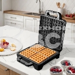 Вафельница Kitfort КТ-4673 1600Вт черный/серебристый, фото2