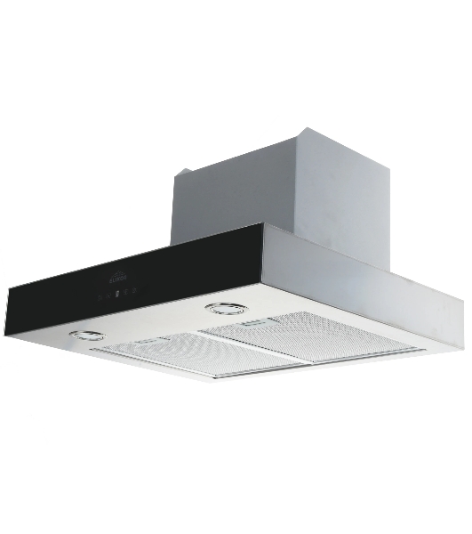 Вытяжка каминная Elikor Агат 60Н-1000-Е4Д серебристый/черный, 59 см, 1000 куб. м/ч, 59 дБ