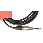 Кабель гитарный FORCE FGC-09/3L1/4' TS Jack - 1/4' TS Jack угловой, высококачественный, малошумящий с проводниками из безкислородной меди OFC, диаметр 6 мм, профессиональные металлические разъемы, длина 3 м, цвет черный, фото5