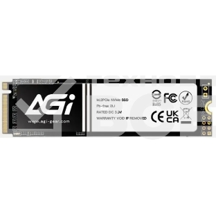 Накопитель SSD AGI AI828, 1Tb, PCIe 4.0 x4, M.2 2280, NVMe, R/W 7400/5200