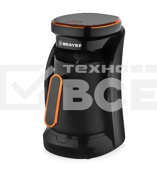 Электрическая турка BRAYER BR1143 черный, исп. кофе - молотый, 0.5 л, 500 Вт.