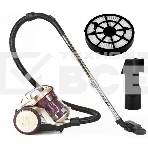 Пылесос Pioneer VC325C красный/золотой, 380/2000 Вт, уборка сухая, пылесборник контейнер 2 л, фото2