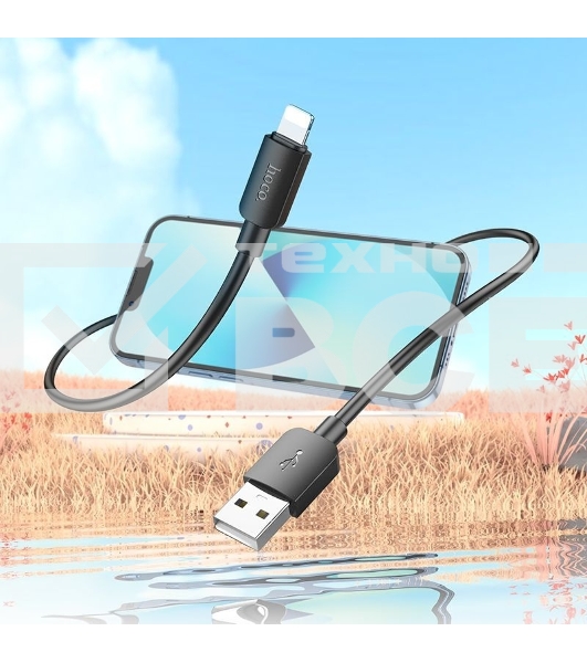 Кабель Hoco X96 Hyper iP USB (m)-Lightning (m) 1м черный коробка