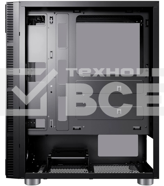 Компьютерный корпус Accord 3407 черный без БП ATX 2xUSB 2.0 2xUSB 3.0 audio bott PSU