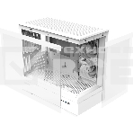 Компьютерный корпус ZALMAN P30 V2, MATX, белый, WINDOW, 2x3.5