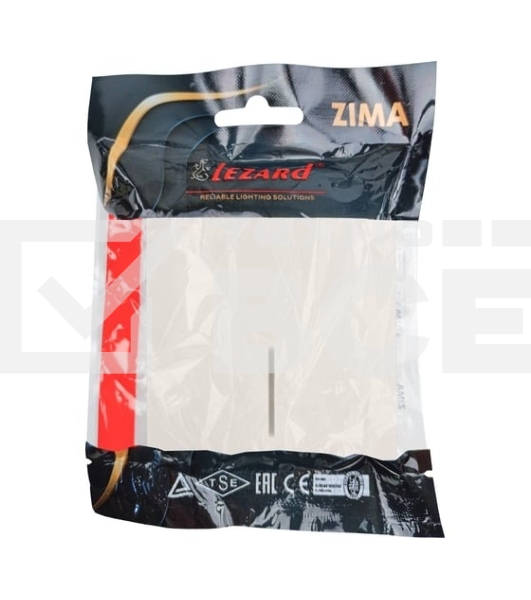 Выключатель 1-кл. с индик. СП ZIMA IP20 10А безвинт. зажим слон. кость LEZARD 704-9088-111QC