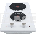 Электрическая варочная панель Maunfeld EEHE.32.4W, конфорок: 2 шт., эмаль, независимая, белый, фото11