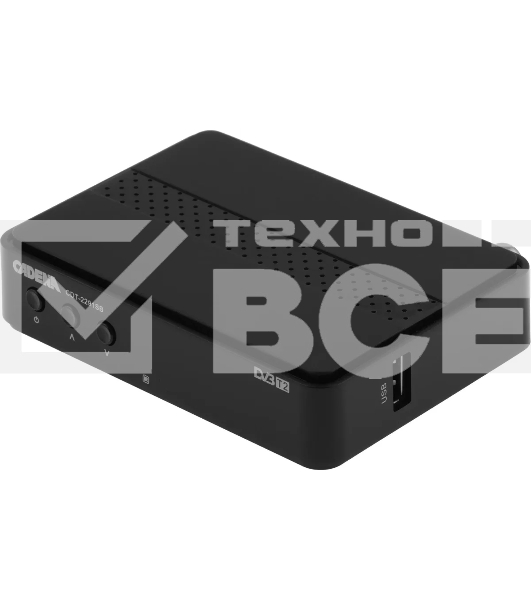 Приставка для цифрового ТВ Cadena CDT-2291SB черный, DVB-T2, DVB-T, HDMI, USB 2.0