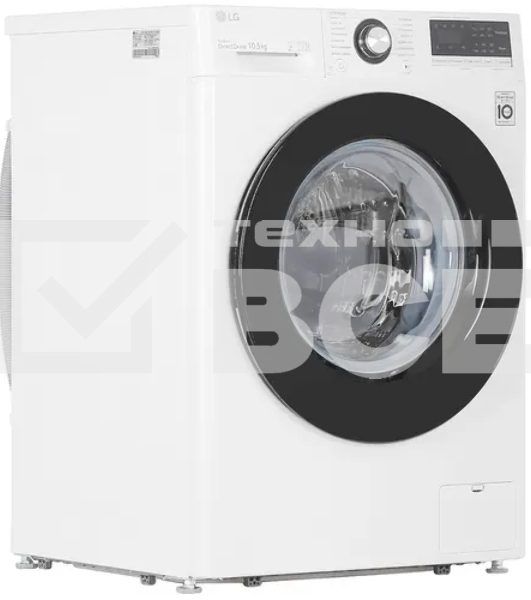 Стиральная машина LG TW4V3RS6W белый, загрузка фронтальная 10,5 кг, 1400 об/мин., класс: А