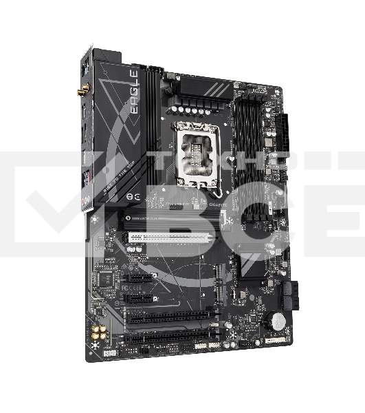 Материнская плата Gigabyte Z790 EAGLE AX, LGA 1700, Intel Z790, 4xDDR5, 4xSATA, 3xM.2, 1xPCIe 3.0 x1, 1xPCIe 4.0 x4, 1xPCIe 5.0 x16, 1xHDMI, 1xDP, 1x 2.5Gb LAN, 2xUSB-A 2.0, 4xUSB-A 3.2 Gen 1, 1xUSB 3.2 Gen 2, 7.1, ATX