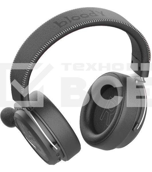 Наушники с микрофоном A4Tech Bloody MR590 Sports черный 1.5м мониторные BT/Radio/3.5mm оголовье (MR590 + WIRED/SPORT BLACK)