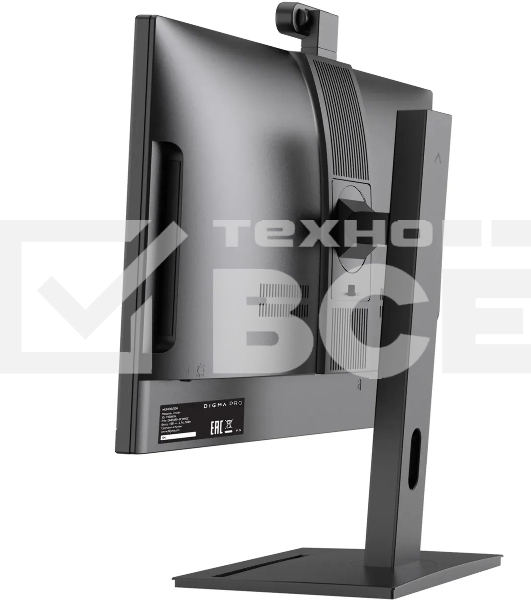 Моноблок Digma Pro Vision 23.8' Full HD Ryzen 5 5500U (2.1) 8Gb SSD256Gb UHDG CR Windows 11 Professional Eth WiFi BT 90W клавиатура мышь Cam черный 1920x1080