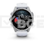 Смарт-часы Garmin Fenix 8 AMOLED серебристый, белый 43мм, фото6