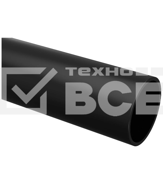 Труба гладкая жесткая ПНД d40 черная (100м)