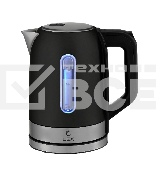 Чайник электрический LEX LX 30018-2 1.7 л, 2200 Вт, черный