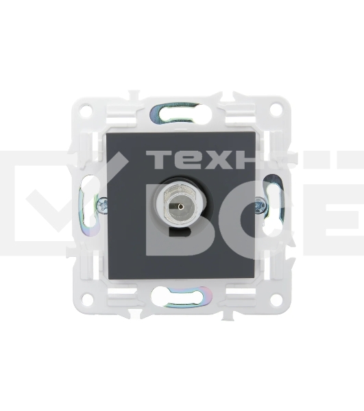 Розетка TV оконечная IEK SKANDY SK-A12G (SK-A10-O-K53) графит