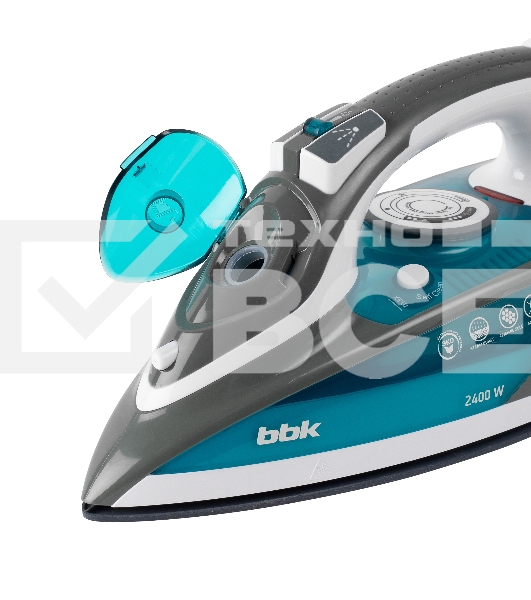 Утюг BBK ISE-2402 синий, 2400 Вт, 40 г/мин, 140 г/мин, 450 мл