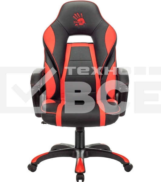 Кресло игровое A4Tech Bloody GC-350 черный/красный эко.кожа крестовина