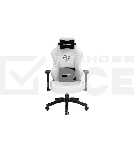 Кресло игровое Anda Seat Phantom 3, цвет белый, размер L (90кг), материал ПВХ (модель AD18)