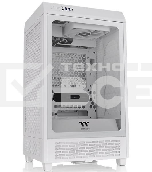 Компьютерный корпус Thermaltake The Tower 200 белый без БП miniITX 11x120мм 5x140мм 2xUSB 3.0 1xUSB3.1 audio bott PSU