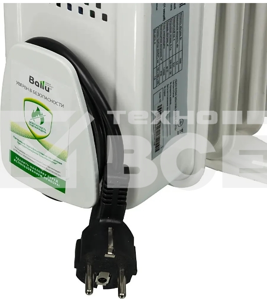 Обогреватель масляный Ballu Comfort BOH/CM-11WDN (11 секций) белый, 2200 Вт, 27 м2, термостат