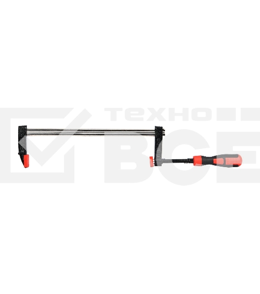 Струбцина F-образная усиленная Deli DL111230Z 300x120 мм, макс. усилие зажима 3500N, резьба 16мм